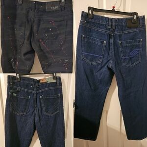 GS-115 Enyce Akademiks Vintage Vtg Baggy Streatwear Jeans Bundle Size 36